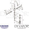 Grohe Atrio Basin Mixer L-Size Tap Spares